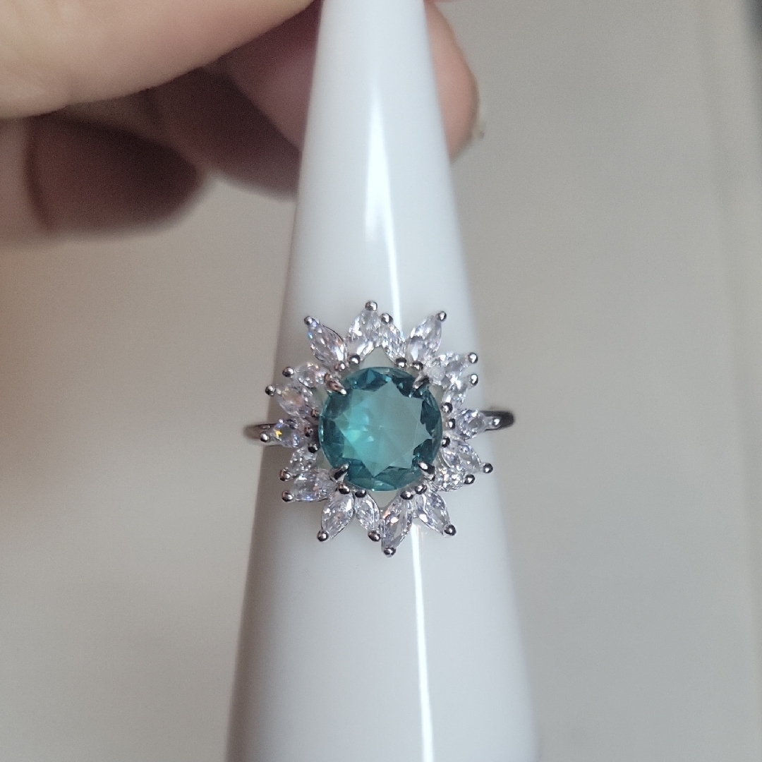 Blue Alexandrite Gemstone In A Sterling Silver Ring Size 7 Nwt 65$